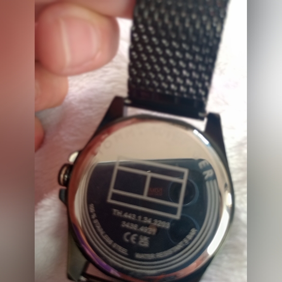 Men's Black Tommy Hilfiger Watch - Picture 8 of 10